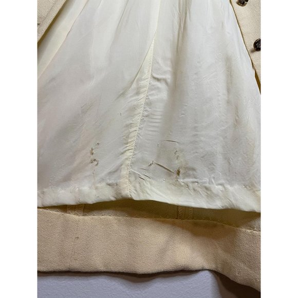 Vintage Cream Detail Button Princess Coat - Picture 14 of 16